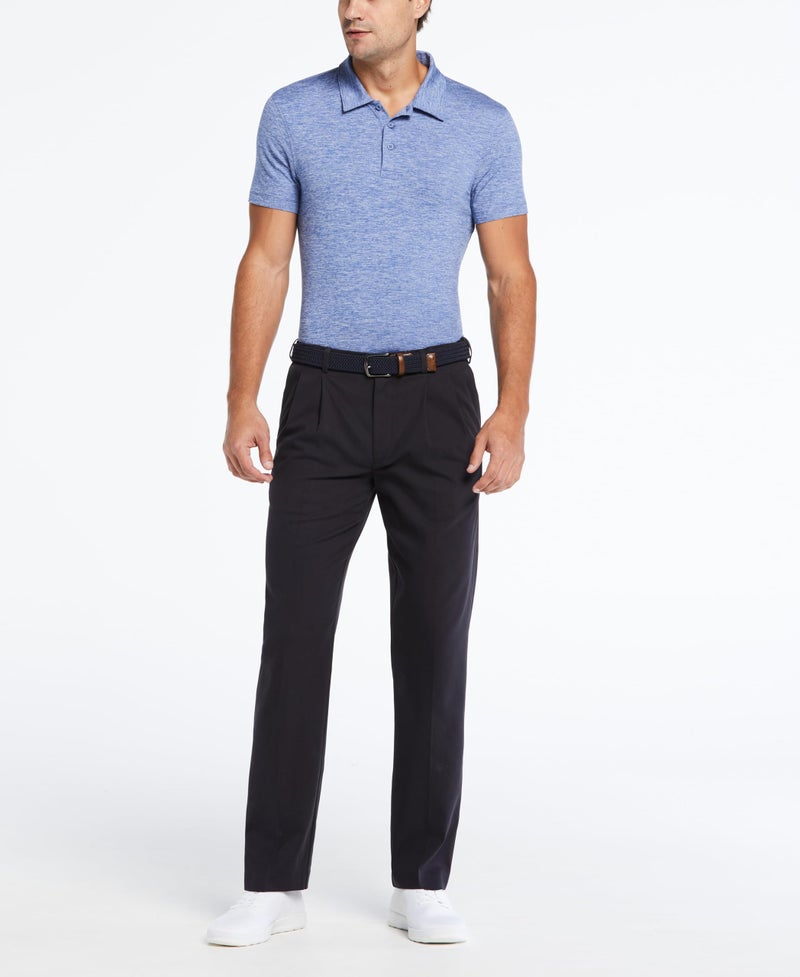 Savane Men's Ultimate Performance Pleated Chino Pants with Expandable Waist, Stretch Non-Iron (Available in Big & Tall), Ultimate Dark Navy, 40W x 29L - Image 3